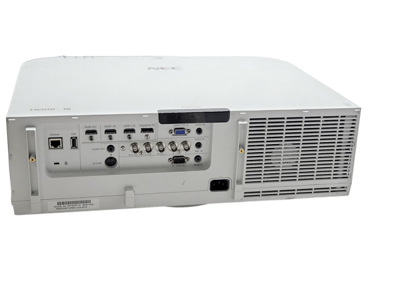 NEC NP-PA571W WXGA 5700 Lumens Projector 1033 Lamp Hours, No Remote _