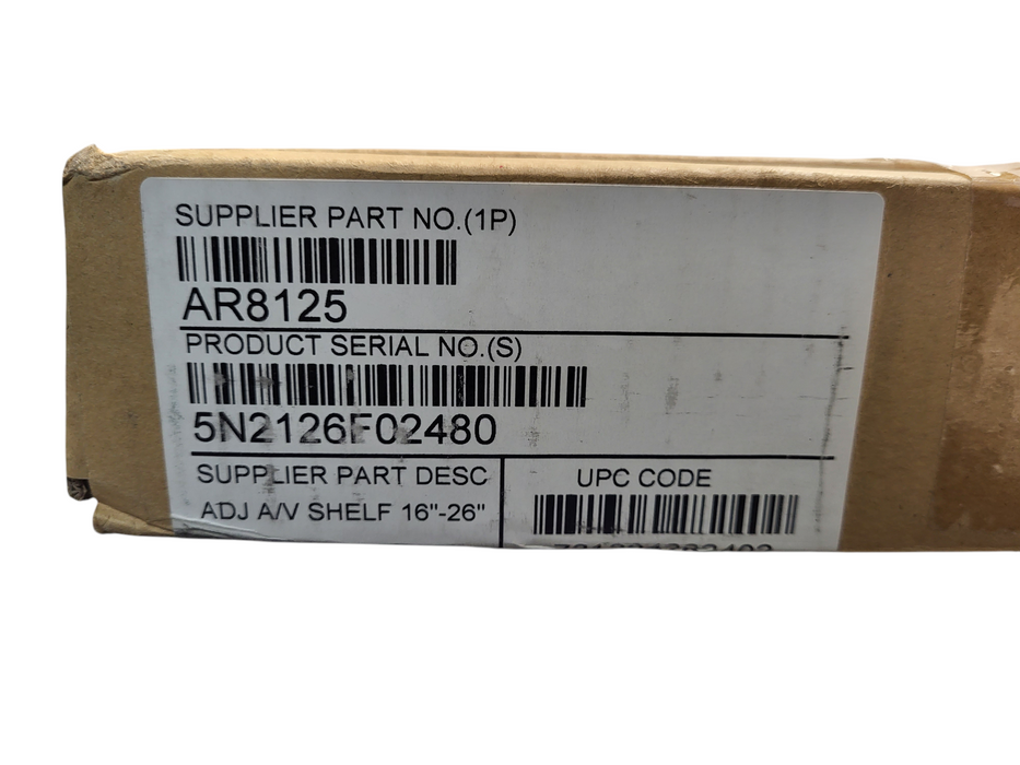 NetShelter APC Adjustable Shelf 250lbs 16"-24" Deep Black AR8125
