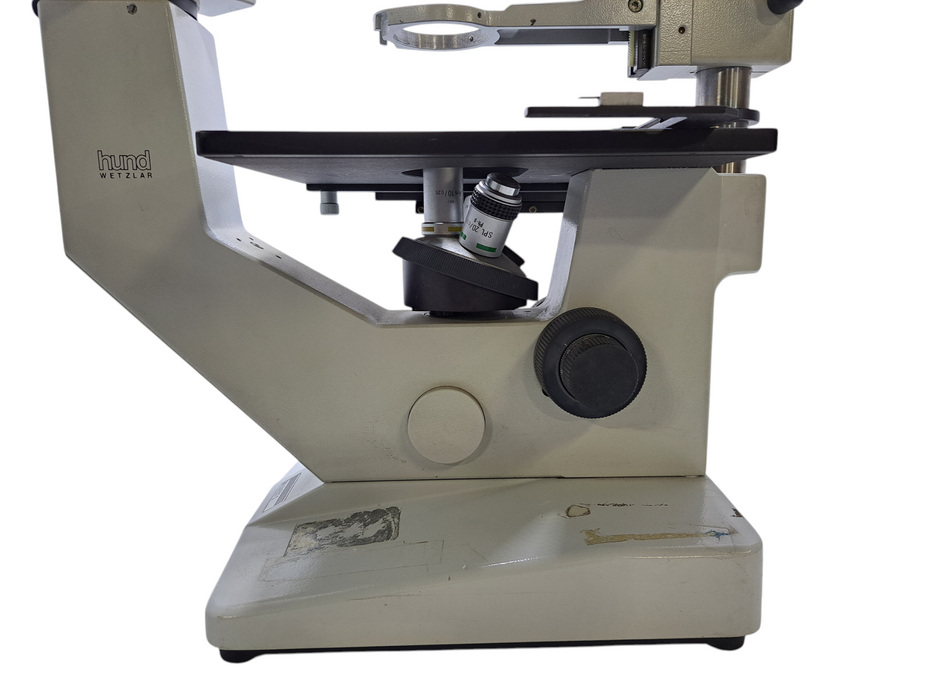 Hund Wilovert S Inverted Trinocular Photo Phase Contrast Microscope *READ*