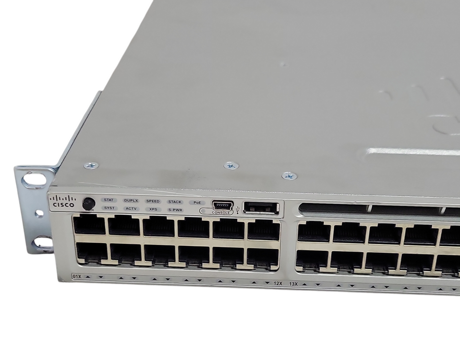 Cisco WS-C3850-48U-S 48-Port UPOE GB 2x PSU Switch, FACTORY RESET, See Detail  _