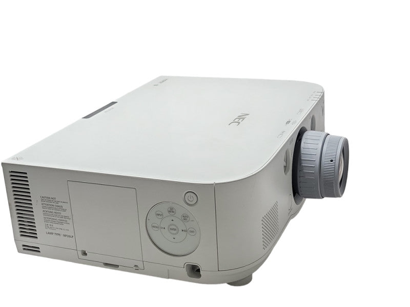 NEC NP-PA571W WXGA 5700 Lumens Projector 1033 Lamp Hours, No Remote _