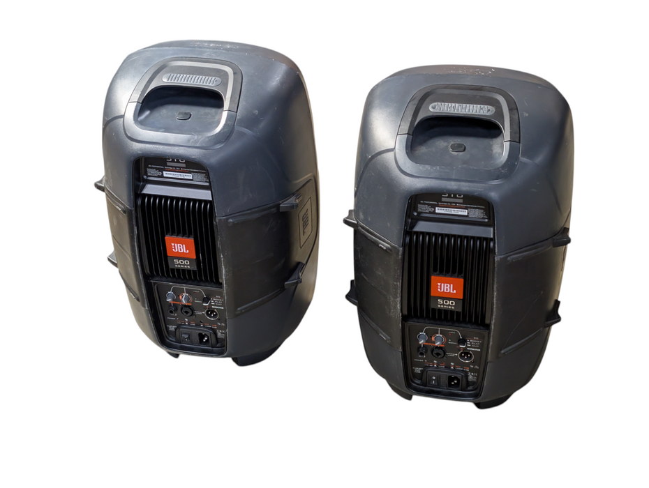Lot of 2x JBL EON 510 Powered 10” Two Way Speaker 500 Series Please READ