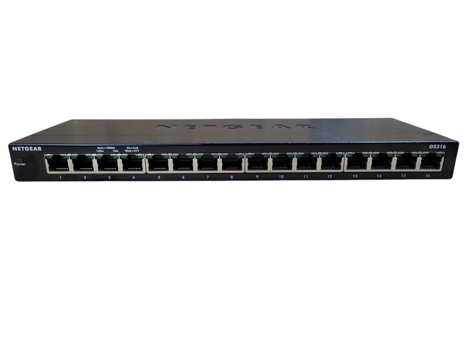 NETGEAR GS316-100NAS 16-Port Gigabit Ethernet Unmanaged Switch