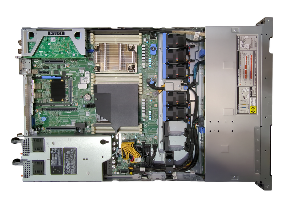 Dell PowerEdge R450 1U 4x3.5" Barebone Server w/ Heatsink, RAID, PSU, READ