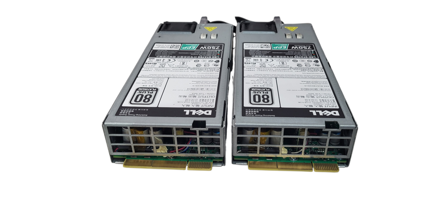 Pair of Dell E750E-S1 POWEREDGE Power Supply 750W DP /N 0PJMDN