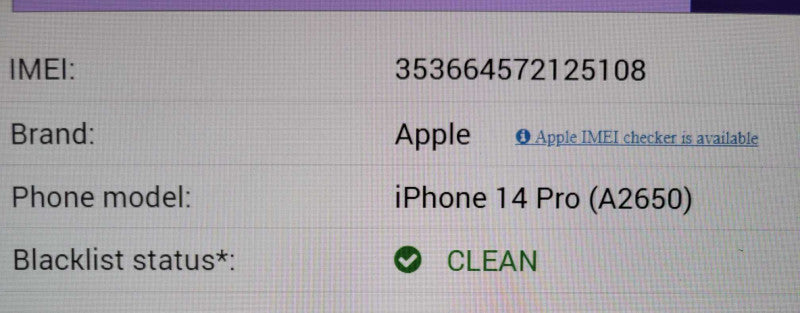 Apple iPhone 14 Pro 128GB smart phone, No SIM Restriction, eSIM Only, READ _