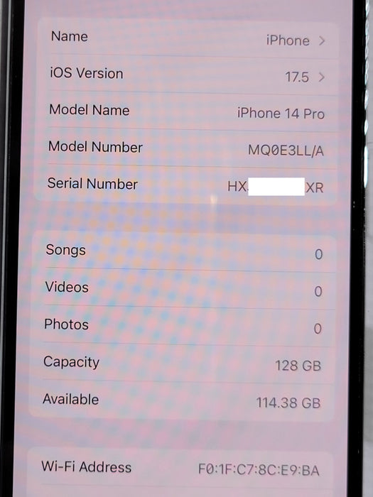 Apple iPhone 14 Pro 128GB smart phone, No SIM Restriction, eSIM Only, READ _