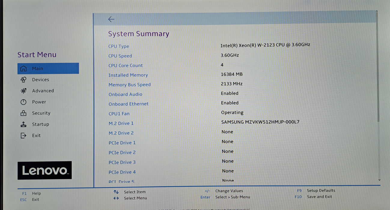 Lenovo ThinkStation P520 | Xeon W-2123 @3.60GHz, 16GB DDR4, M2000, 512GB NVMe