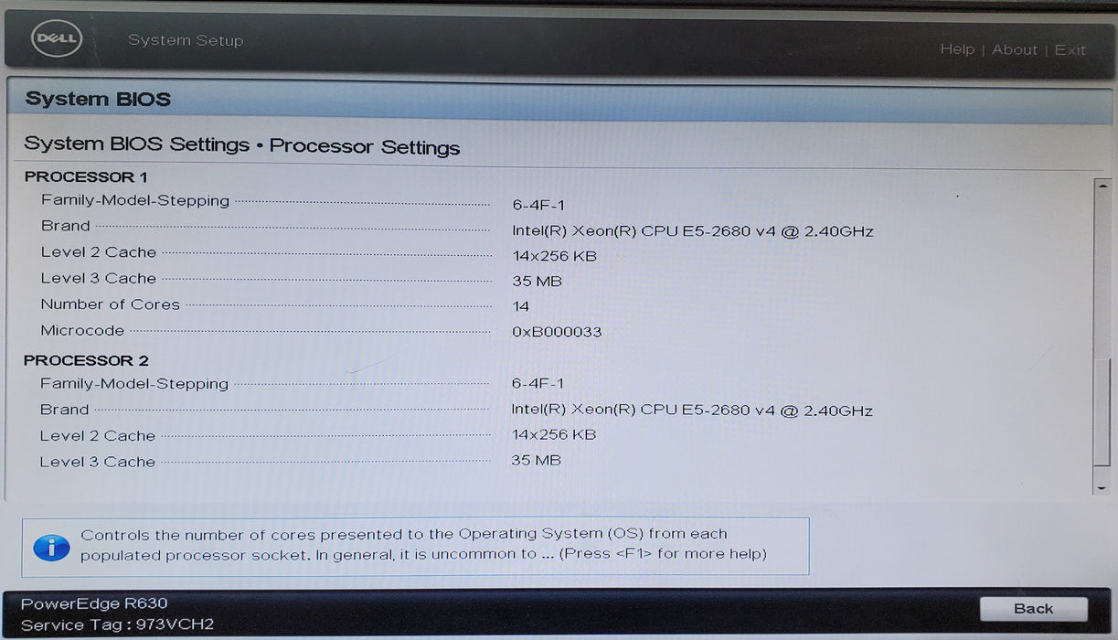 Dell PowerEdge R630 - 2x Xeon E5-2680 v4, 16GB DDR4 - No HDD/RAID