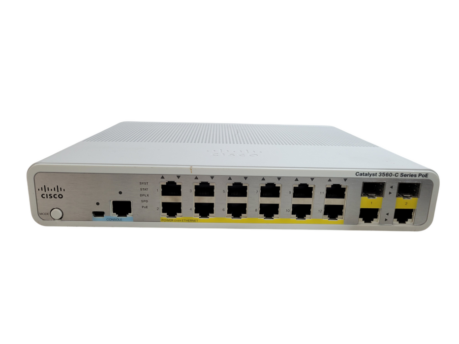 Cisco WS-C3560C-12PC-S | 12-Port Silent Switch