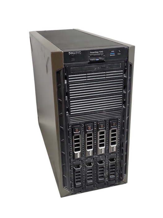 Dell PE T340 Xeon E-2234 3.60GHz, 16GB DDR4, PERC H330, 4x 2TB SAS, 2x PSU _