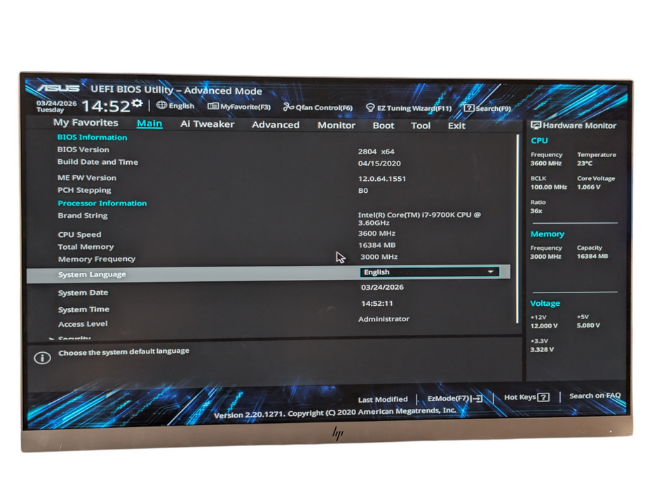 ASUS PRIME Z390-P Intel Core i7-9700K 16GB RAM Motherboard combo
