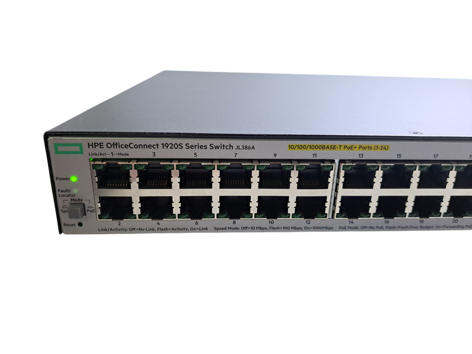 HPE OfficeConnect 1920S 48-Port Gigabit, 24x PoE Switch JL386A