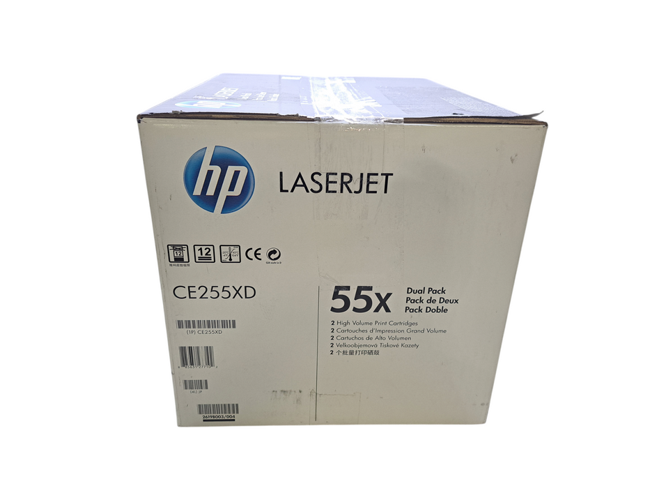 HP 55X DUAL PACK CE255XD High Yield Black (Open Box)