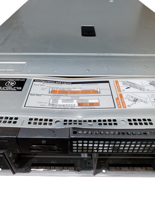 Dell PowerEdge R730 2x Xeon E5-2640 v4, 16GB DDR4, H730P Mini - No HDD