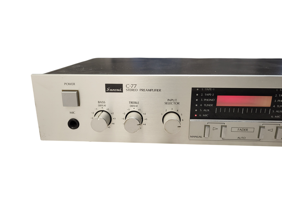 Vintage Sansui C-77 Stereo Preamplifier