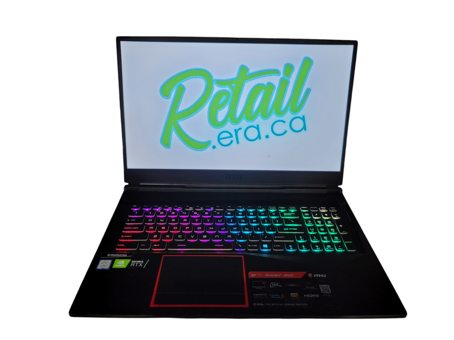 MSI Raider GE75 i7-8750H 32GB DDR4 RTX 2080 512GB NVMe No Adapter