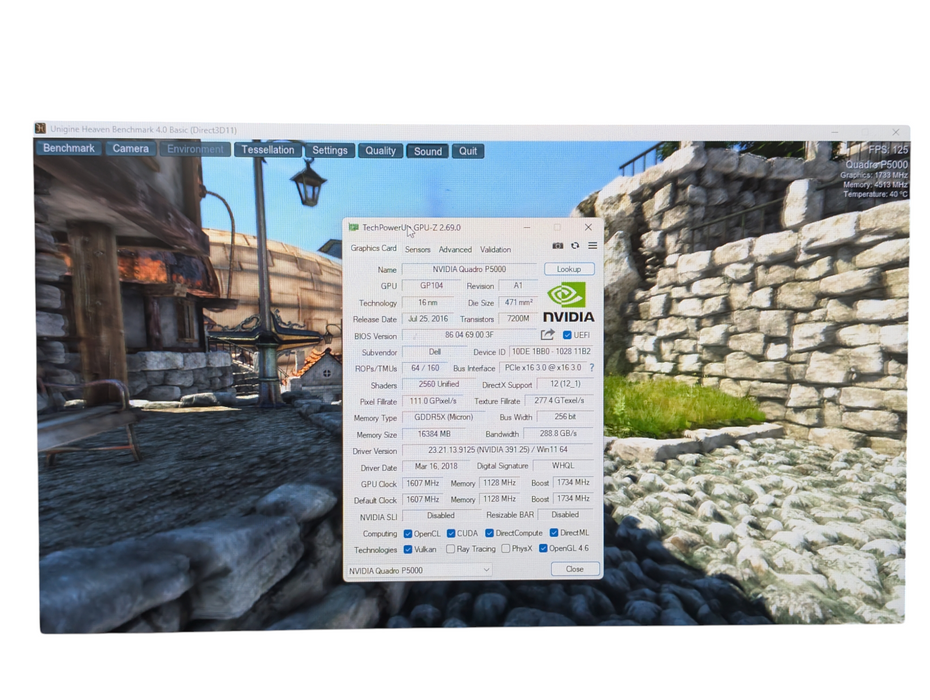 NVIDIA Quadro P5000 16GB GPU DELL OEM