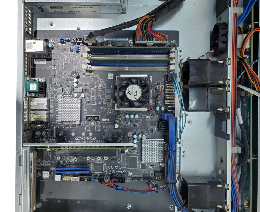 Datto S3P6000 OCT-D1541D4U 1U-Server - Xeon D-1541, 16GB DDR4 - No HDD