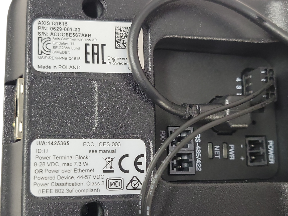 Axis Q1615 0629-001-03 Network PoE Camera only, No SD Card
