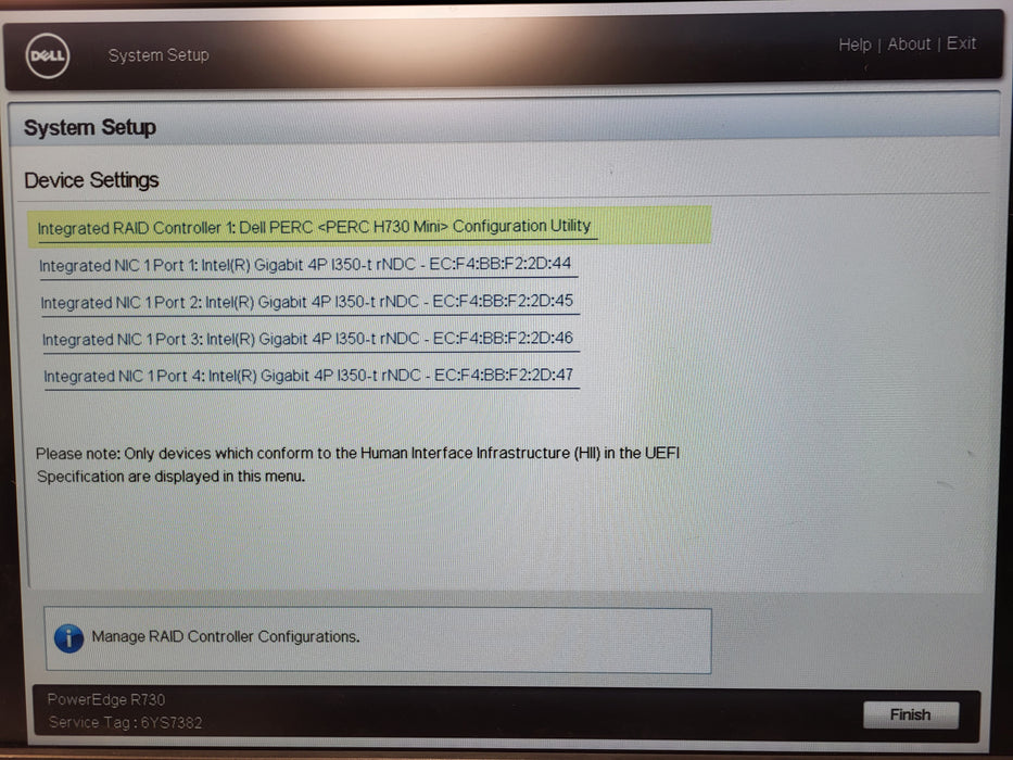 Dell PowerEdge R730 2.5" Xeon E5-2620 v3, 8GB DDR4, H730P Mini - No HDD READ