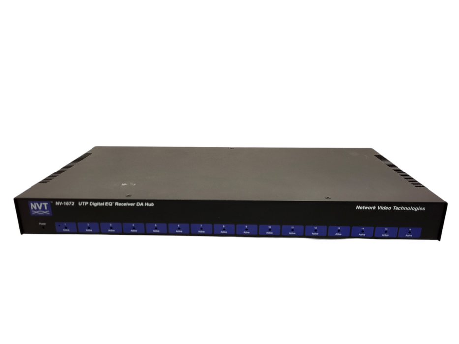 NVT NV-1672 16-Ch DigitalEQ Active Receiver Hub UTP Video READ