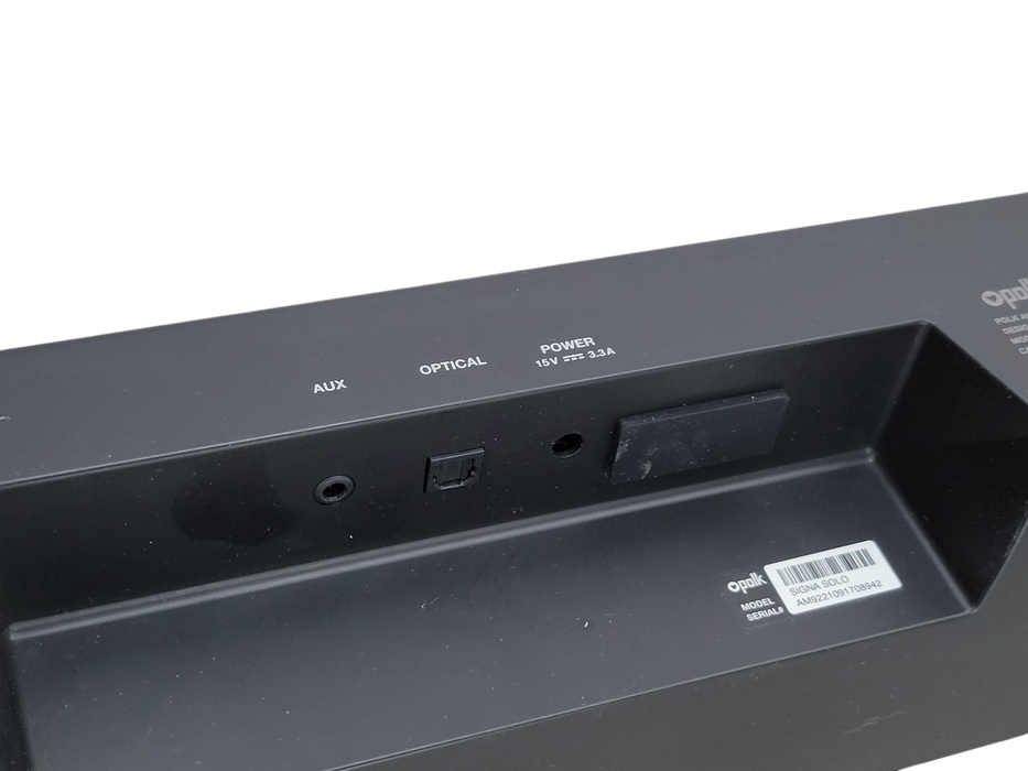 Polk Audio Signa Solo Universal Home Soundbar Theater Black