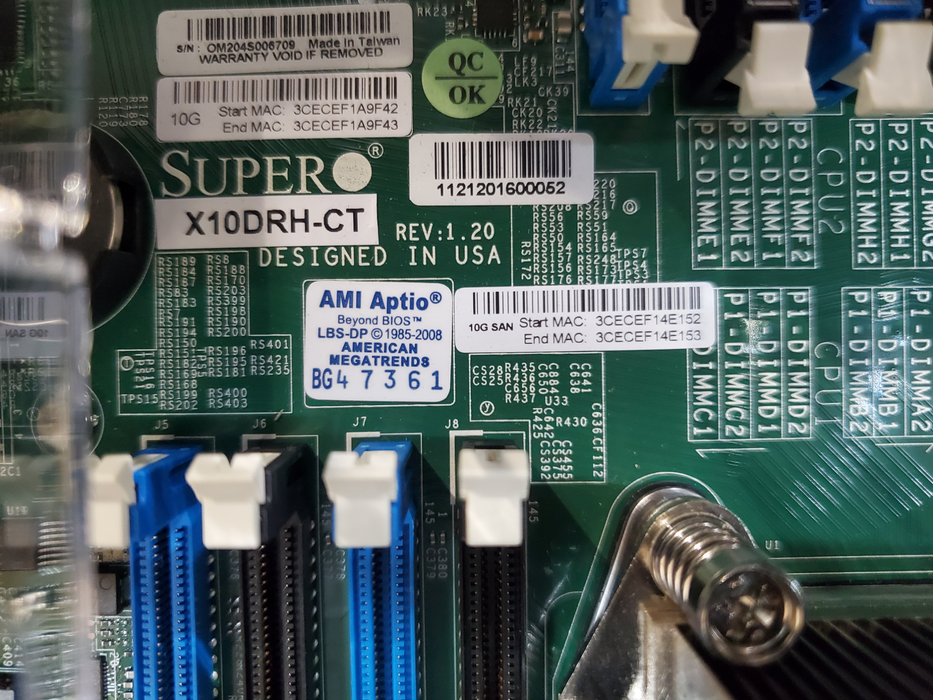 SuperMicro CSE-836 / X10DRH-CT - 2x Xeon E5-2640 v4,16GB DDR4 - No HDD