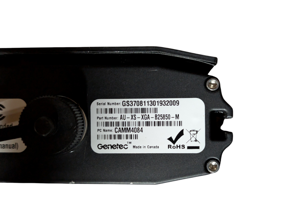 Genetec AutoVu License Plate Recognition Camera Model end 850 Q-
