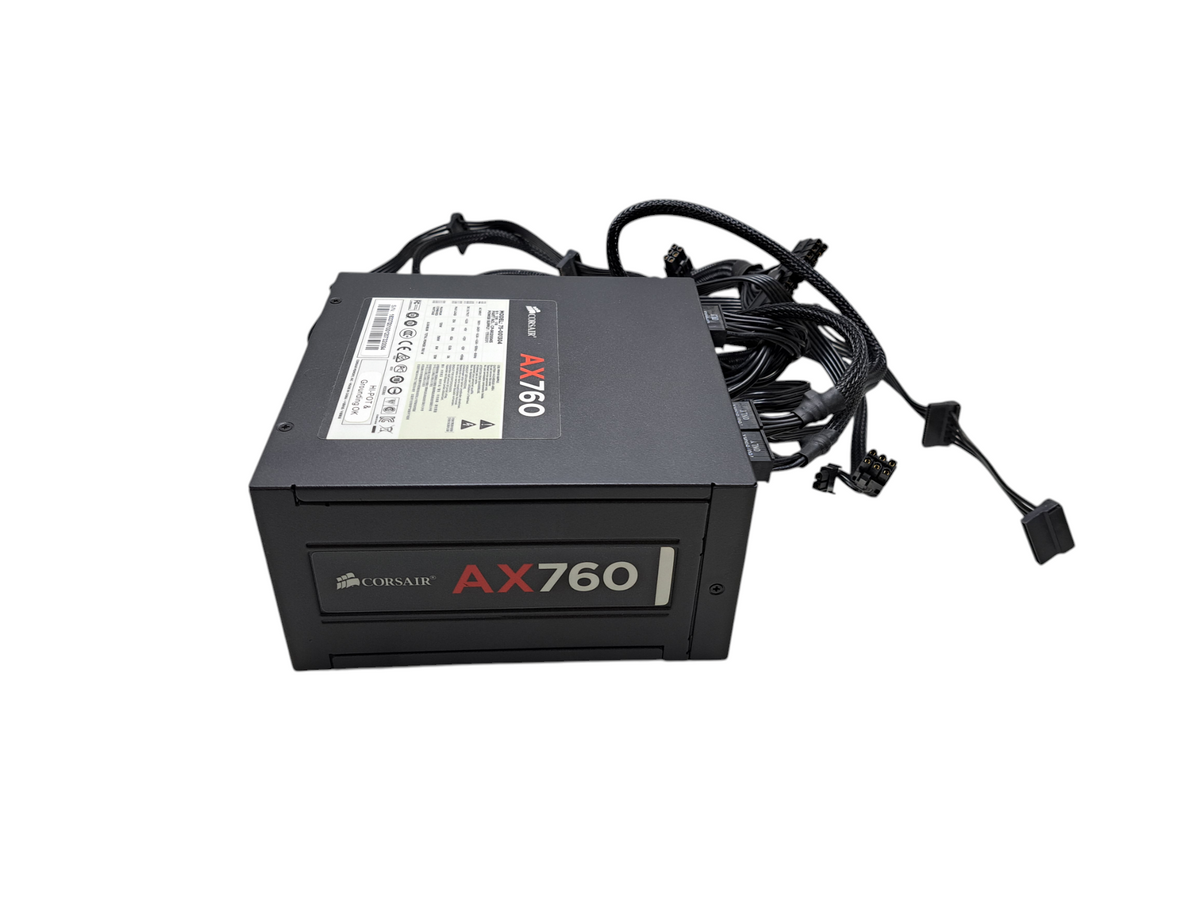 Corsair AX760 Modular ATX 760W 80+ Platinum Power Supply *Missing CPU ...