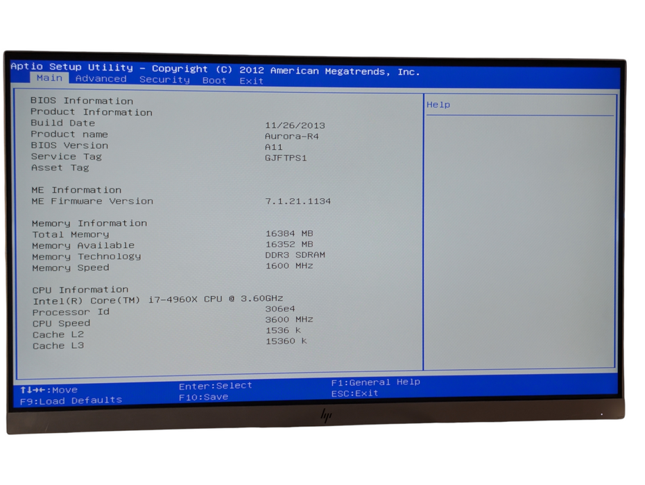 Alienware Aurora R4 Intel Core i7-4960X 16GB RAM 2TB HDD