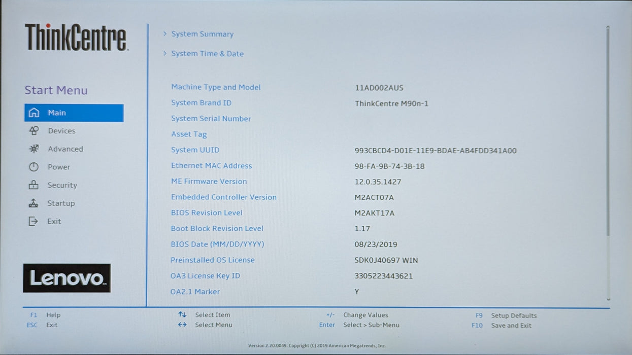 Lenovo ThinkCentre M90n-1, i5-8365U 1.60GHz, 8GB DDR4, 256GB NVMe, PWR