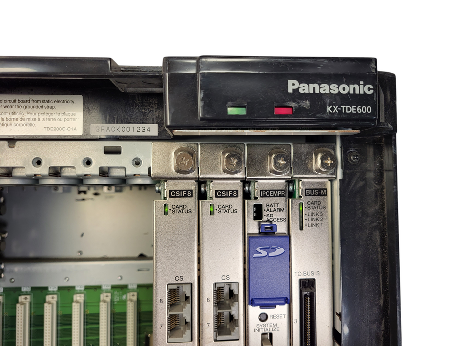 Panasonic KX-TDE600 w/ PRI23, DLC16, 2x CSIF, IPCEMPR,BUS-M READ