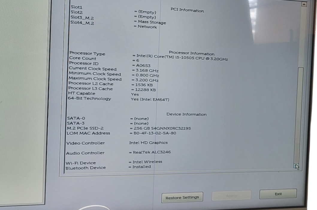 Dell OptiPlex 3080 SFF i5-10505 CPU | 8GB DDR4 RAM |256GB NVMe
