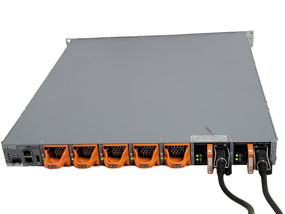 Juniper EX4600-40F-AFO 24x SFP+/SFP Ports 4x QSFP+ Ports 2x PSU, Powers on, READ