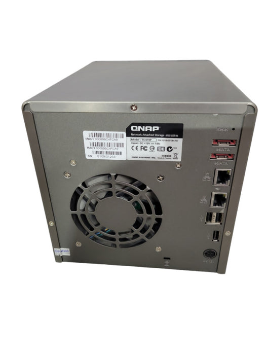 QNAP TS-419P 4 Bay NAS Enclosure NAS RAID NO Caddies NO Drives !