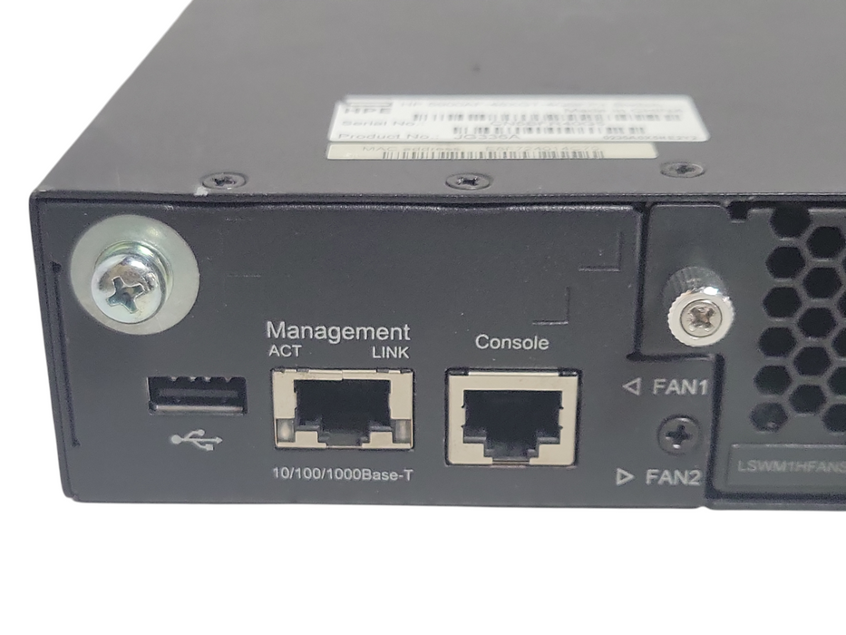 HPE 5900AF-48XGT-4QSFP+ Switch JG336A with Dual Power & Fans