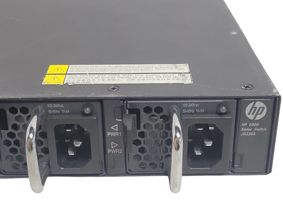 HPE 5900AF-48XGT-4QSFP+ Switch JG336A with Dual Power & Fans