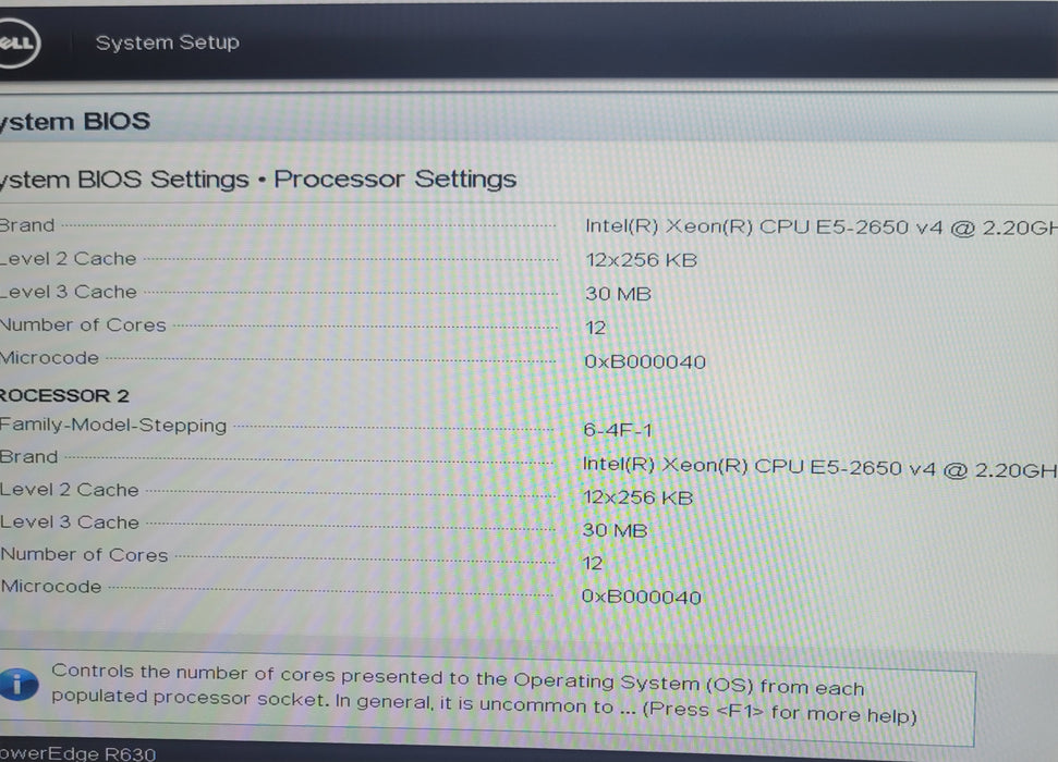 Dell PE R630 1U,  2x Xeon E5-2650 v4 2.20GHz, 16GB DDR4 H730 Mini  2x PSU, READ