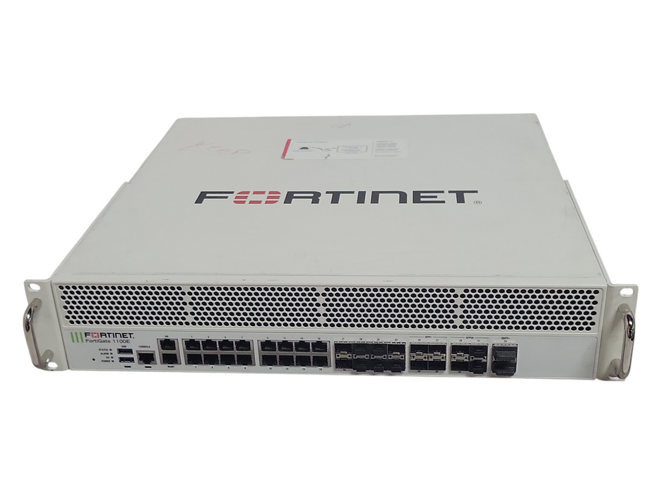 Fortinet FG-1101E FortiGate-1101E 2x40G 4x25G 4x10G 24xGE Firewall, 2x PSU, READ