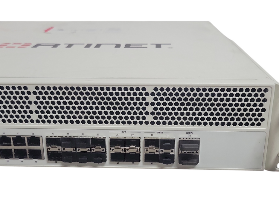 Fortinet FG-1101E FortiGate-1101E 2x40G 4x25G 4x10G 24xGE Firewall, 2x PSU, READ