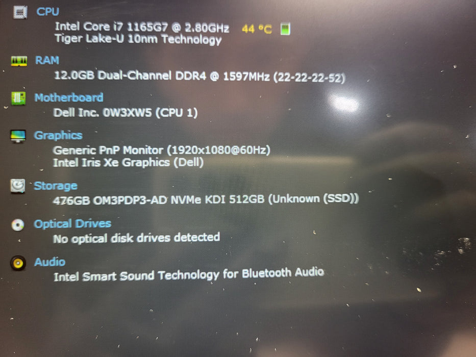 Dell Inspiron 15 5000 15.6" Touch Laptop i7-1165G7 12GB DDR4 512GB NVMe