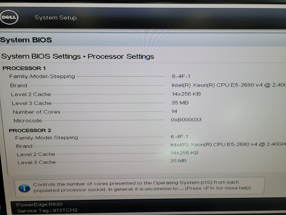 Dell PowerEdge R630 - 2x Xeon E5-2680 v4 16GB DDR4 NO HDD 2x 495W PSU