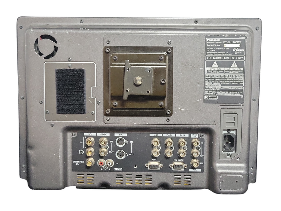 Panasonic BT-LH1700WP 17” Broadcast LCD Monitor with Case, READ