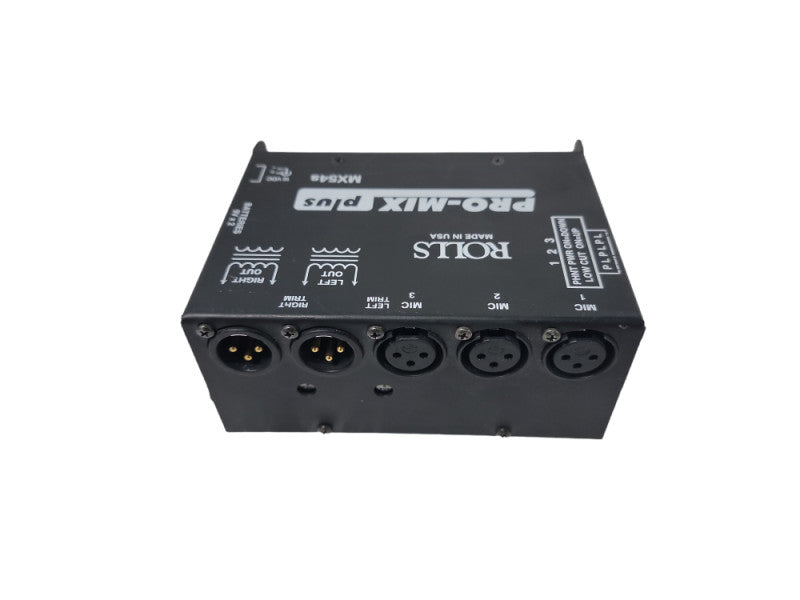 Rolls MX54s Pro Mix Plus 3 Channel Mic Mixer
