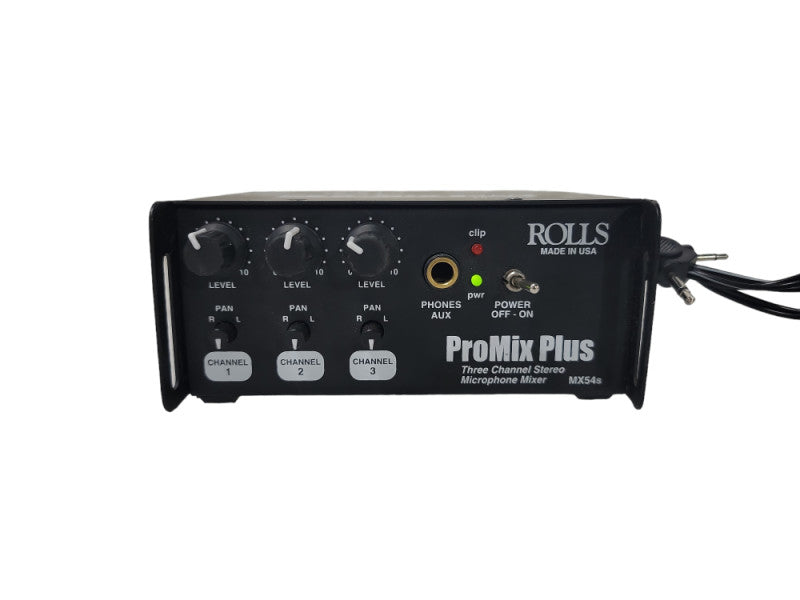 Rolls MX54s Pro Mix Plus 3 Channel Mic Mixer