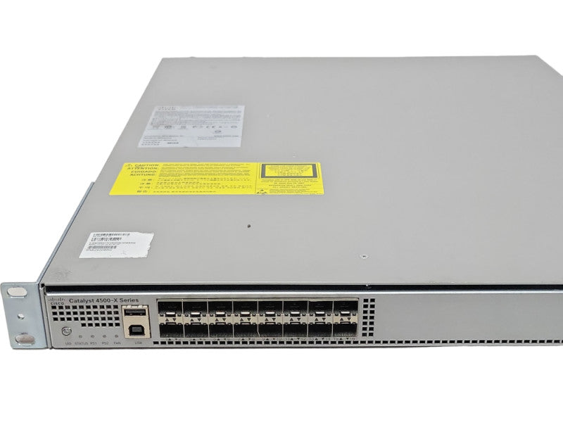 Cisco WS-C4500X-16SFP+ V03 10 Gigabit Eth Switch 2x PSU, Factory reset Q_