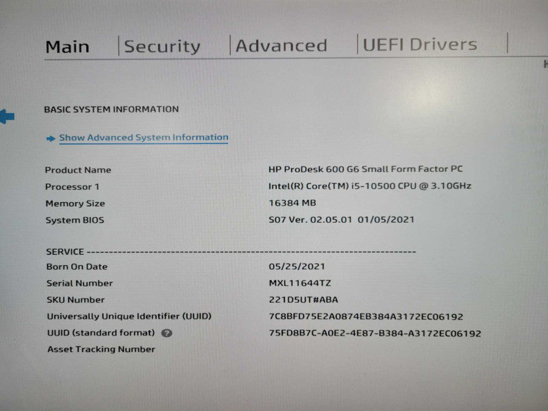 HP ProDesk 600 G6 SFF | i5-10500 @ 3.10GHz 6C, 16GB DDR4, 512GB NVMe Q!