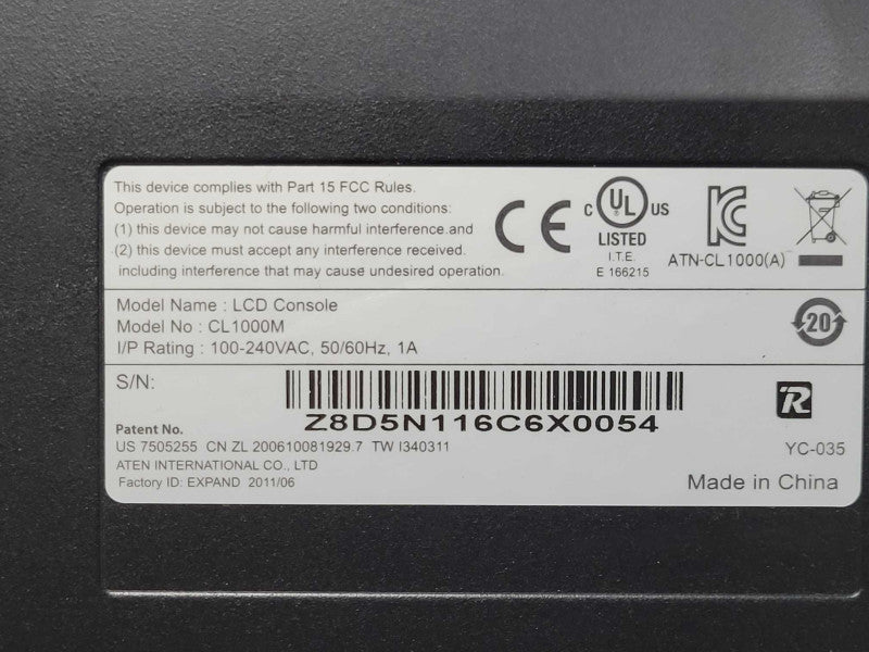 Aten MasterView max Slideway LCD Console, READ _