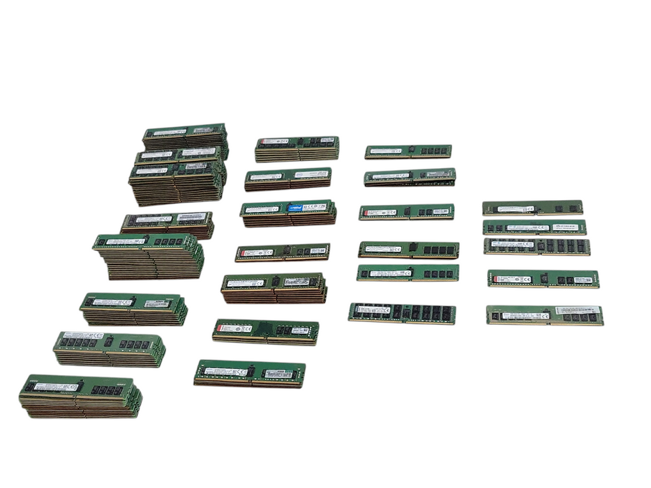 Lot of 151x Assorted Brand/Model/Speed 16GB DDR4 Server RAMs, See detail